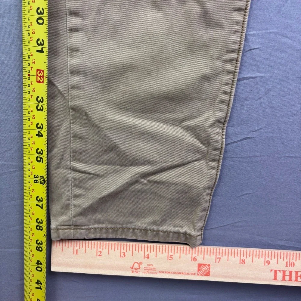 Levis Chino Pants Mens 29x30 Khaki Tan Cotton Straight Leg Trousers